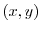 $ (x,y)$